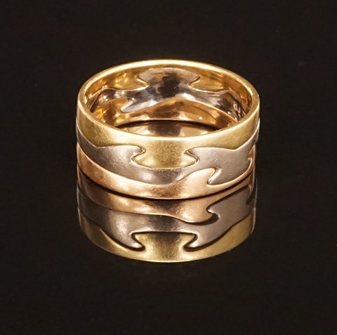 Georg Jensen: Fusion ring i 18kt guld. Ringstr. 58