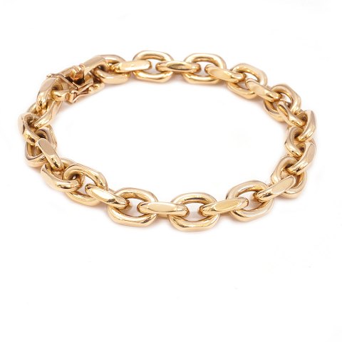 Anker Armband aus 14kt Gold Bræmer-Jensen, 
Dänemark. L: 19,5cm. V: 51gr