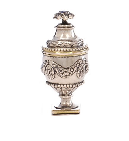 Danish silver vinaigrette by Jens Christian Bøgh, 
1791-1810, Vejle. H: 7cm