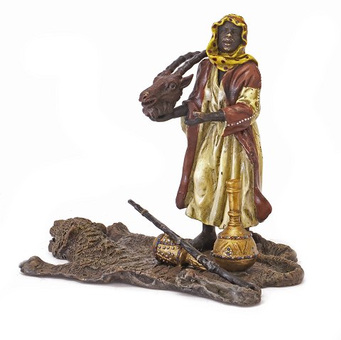 Franz Bergmann Wienerbronze, signiert. H: 14cm