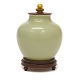Steinzeug Vase von Royal Copenhagen mit Bronzenmontierung. Datiert 1935. H: 
17,5cm