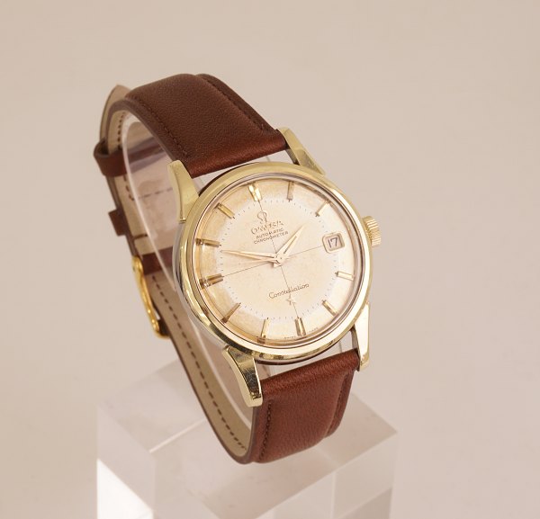 Omega Constellation Pie Pan, forgyldt, ref. 14393 61 SC, årgang 1961, cal 561